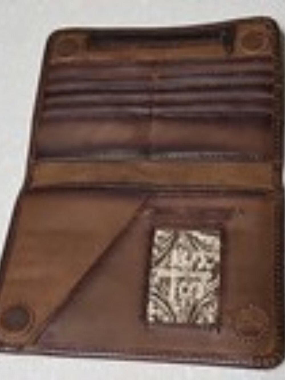 STS Ranchwear Brown Genuine Leather Magnetic Wallet STS34050 New Without Tags